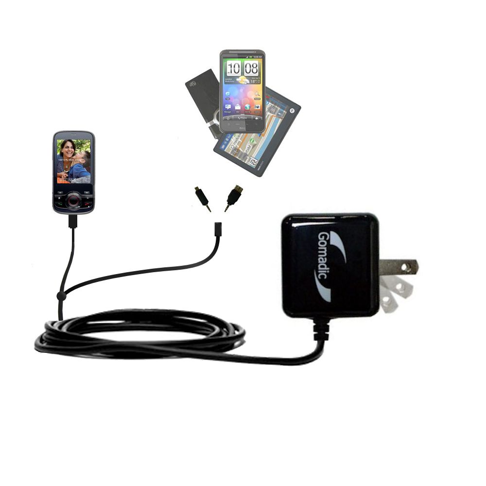 Double Wall Home Charger with tips including compatible with the HTC Shadow II
