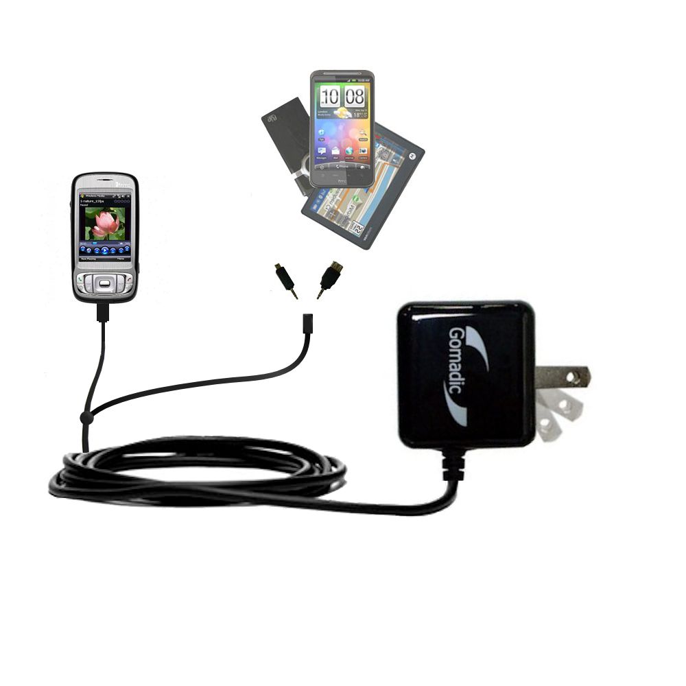 Double Wall Home Charger with tips including compatible with the HTC TyTN