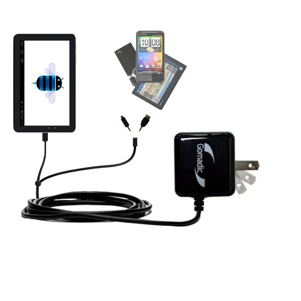 Double Wall Home Charger with tips including compatible with the Huawei MediaPad S7-104