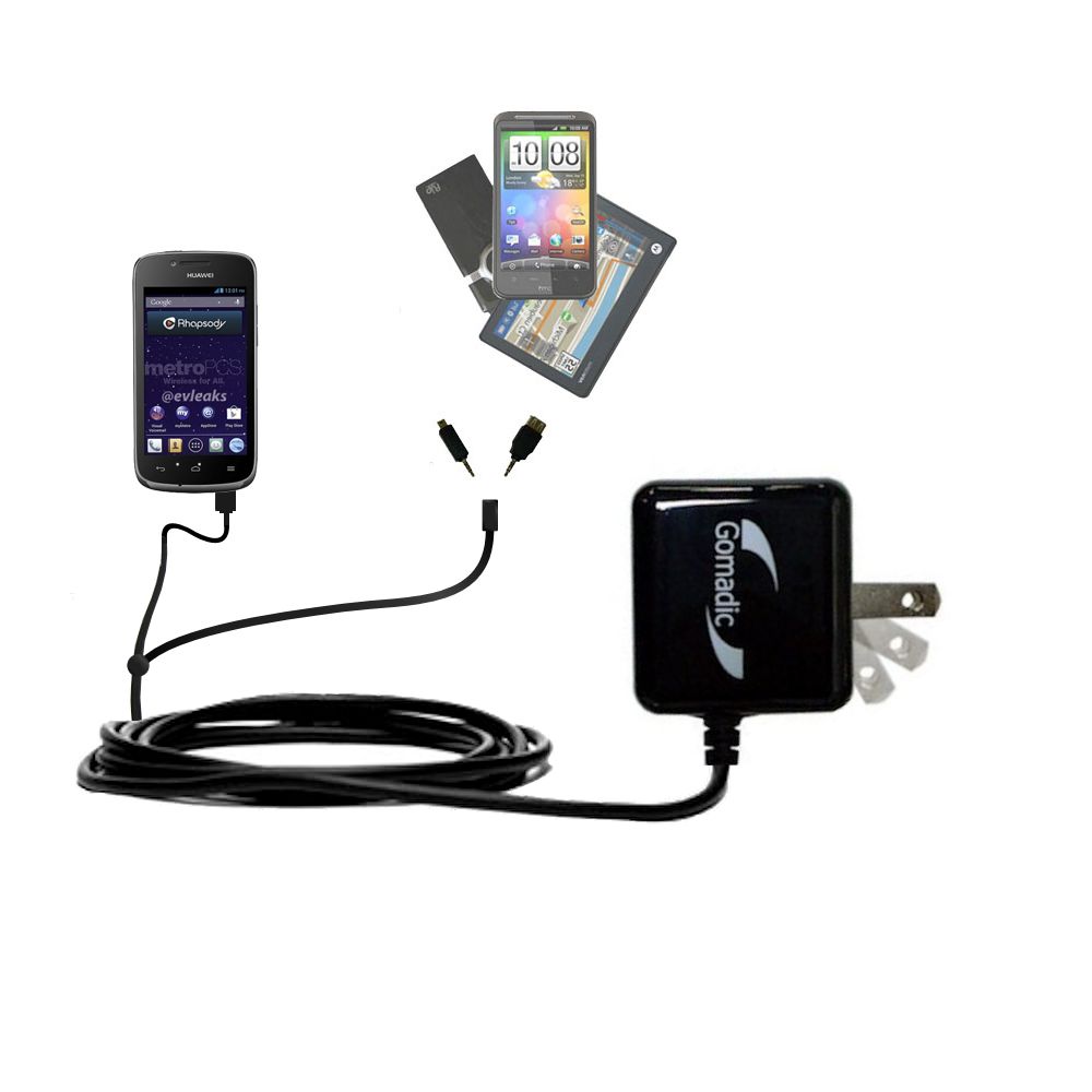 Double Wall Home Charger with tips including compatible with the Huawei Vitria