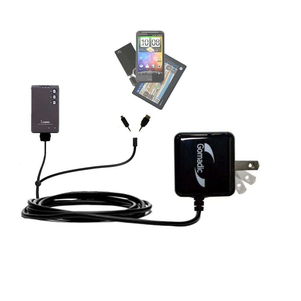 Double Wall Home Charger with tips including compatible with the Cowon iAudio M3