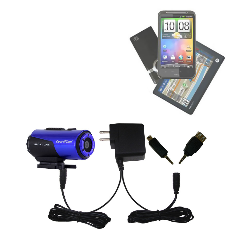 Double Wall Home Charger with tips including compatible with the Ion Cool Cam S3000