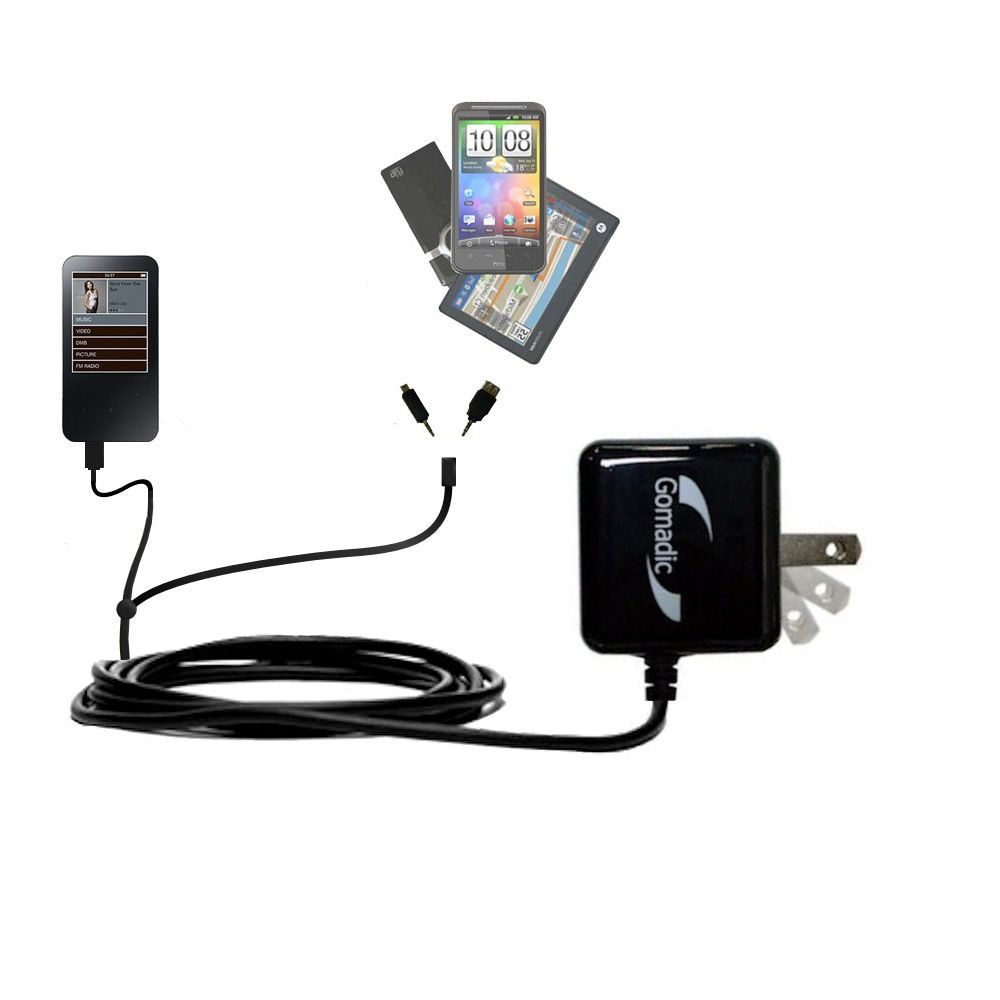 Double Wall Home Charger with tips including compatible with the iRiver B30