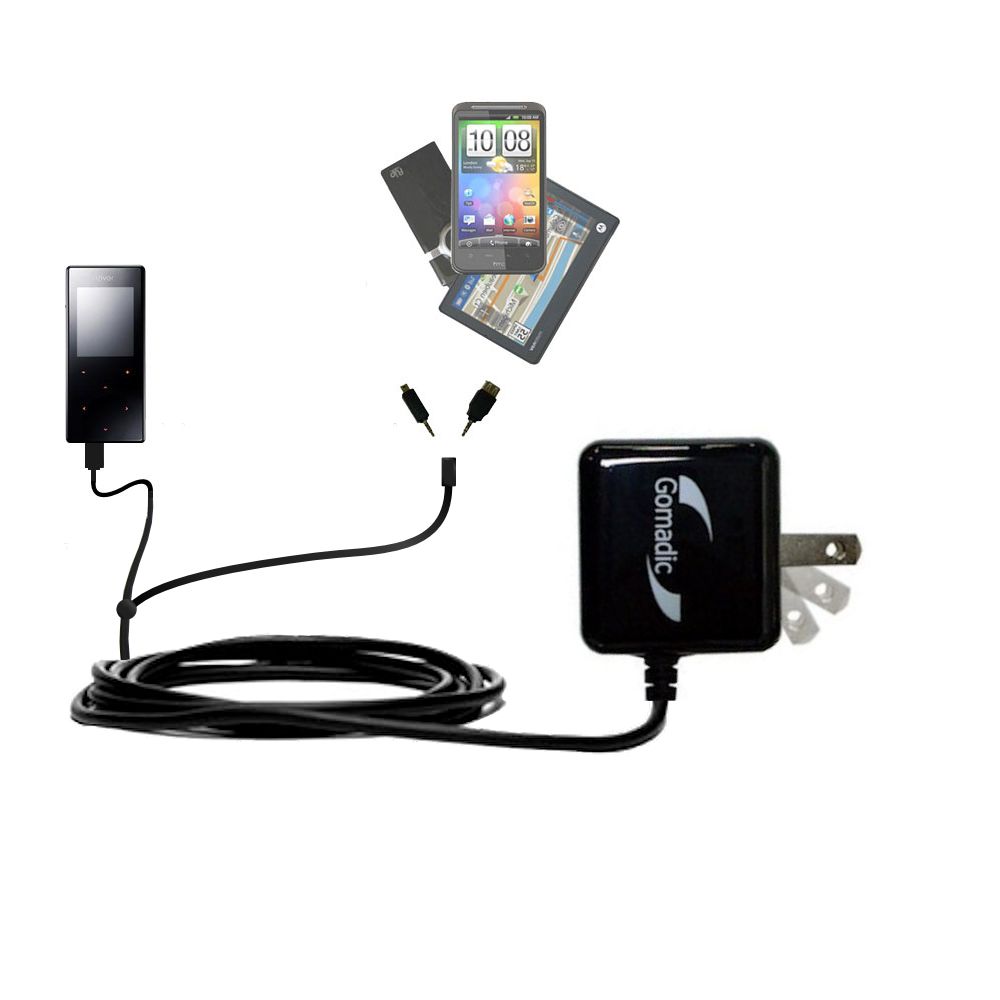 Double Wall Home Charger with tips including compatible with the iRiver T6