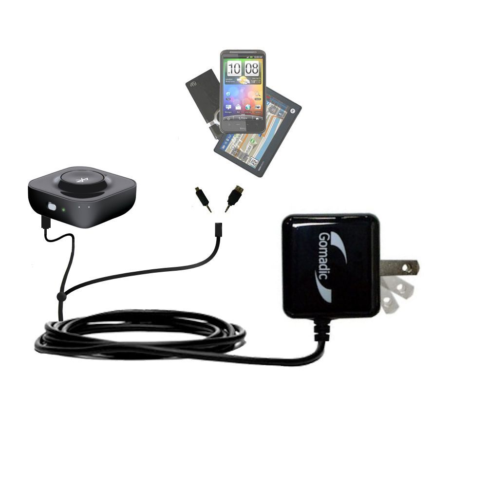 Double Wall Home Charger with tips including compatible with the iSound GoSync
