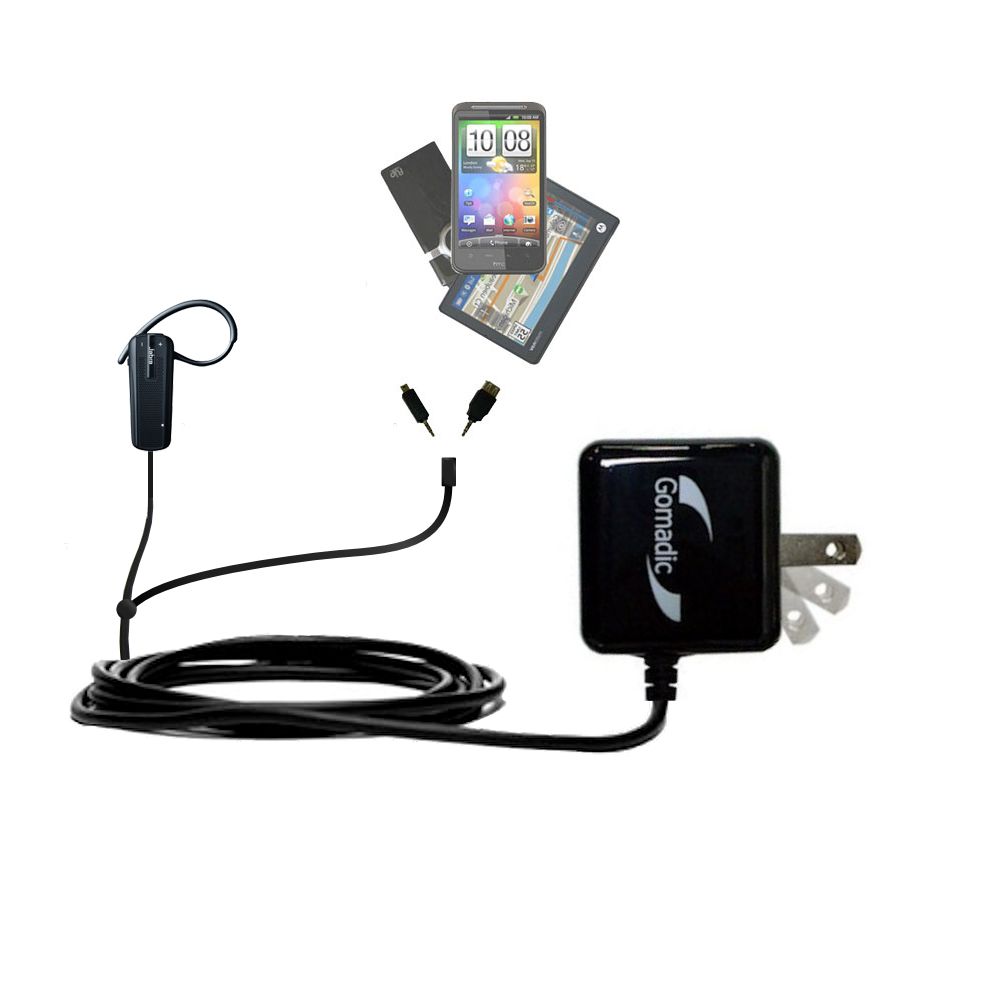 Double Wall Home Charger with tips including compatible with the Jabra GO 660