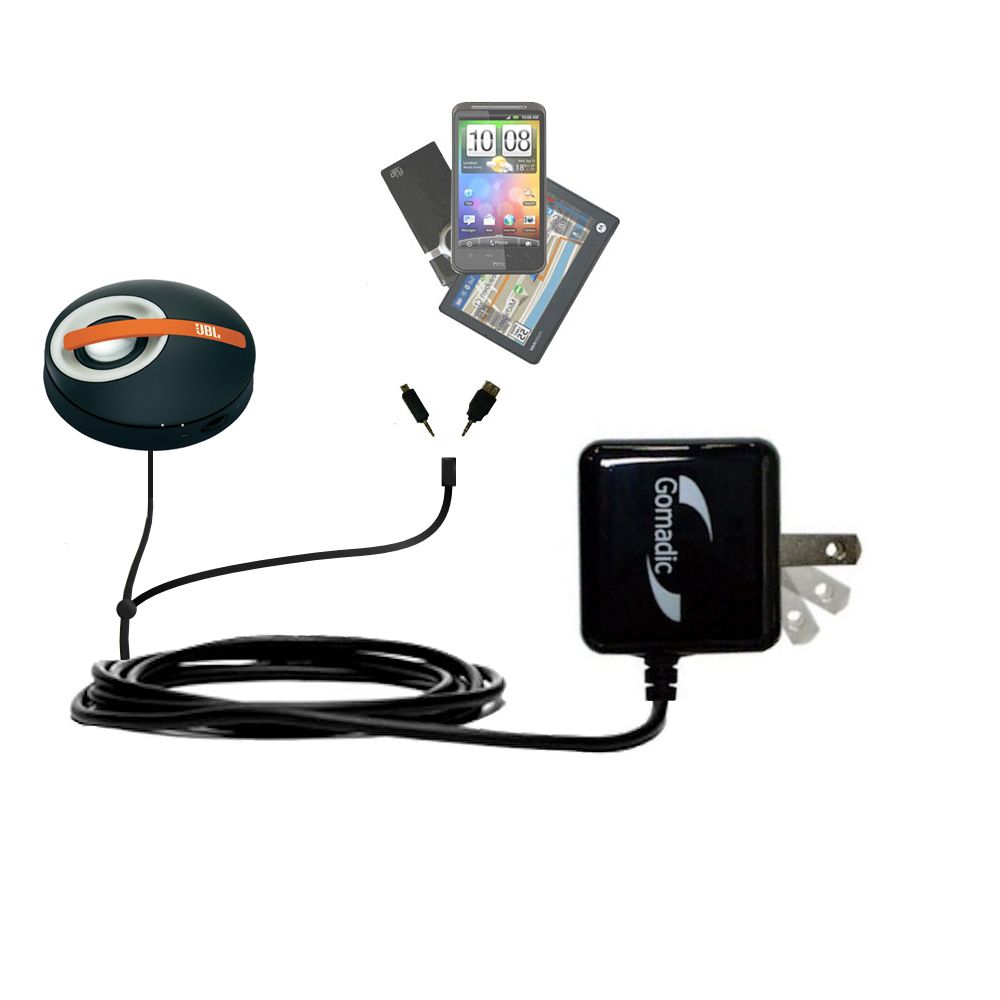 Double Wall Home Charger with tips including compatible with the JBL On Tour Micro