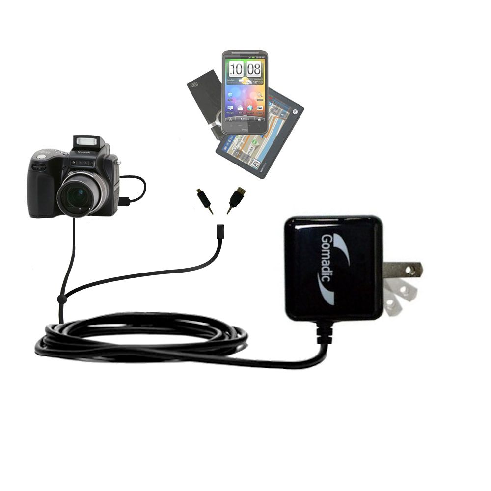 Double Wall Home Charger with tips including compatible with the Kodak DX7590