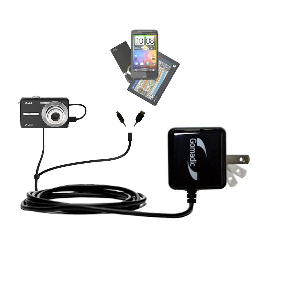Double Wall Home Charger with tips including compatible with the Kodak EasyShare M320