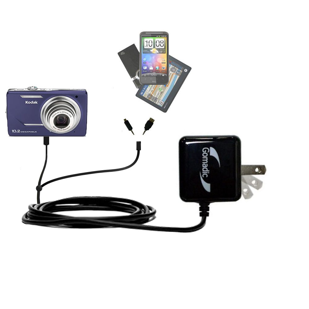 Double Wall Home Charger with tips including compatible with the Kodak EasyShare M380