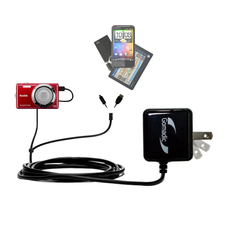 Double Wall Home Charger with tips including compatible with the Kodak EasyShare M522