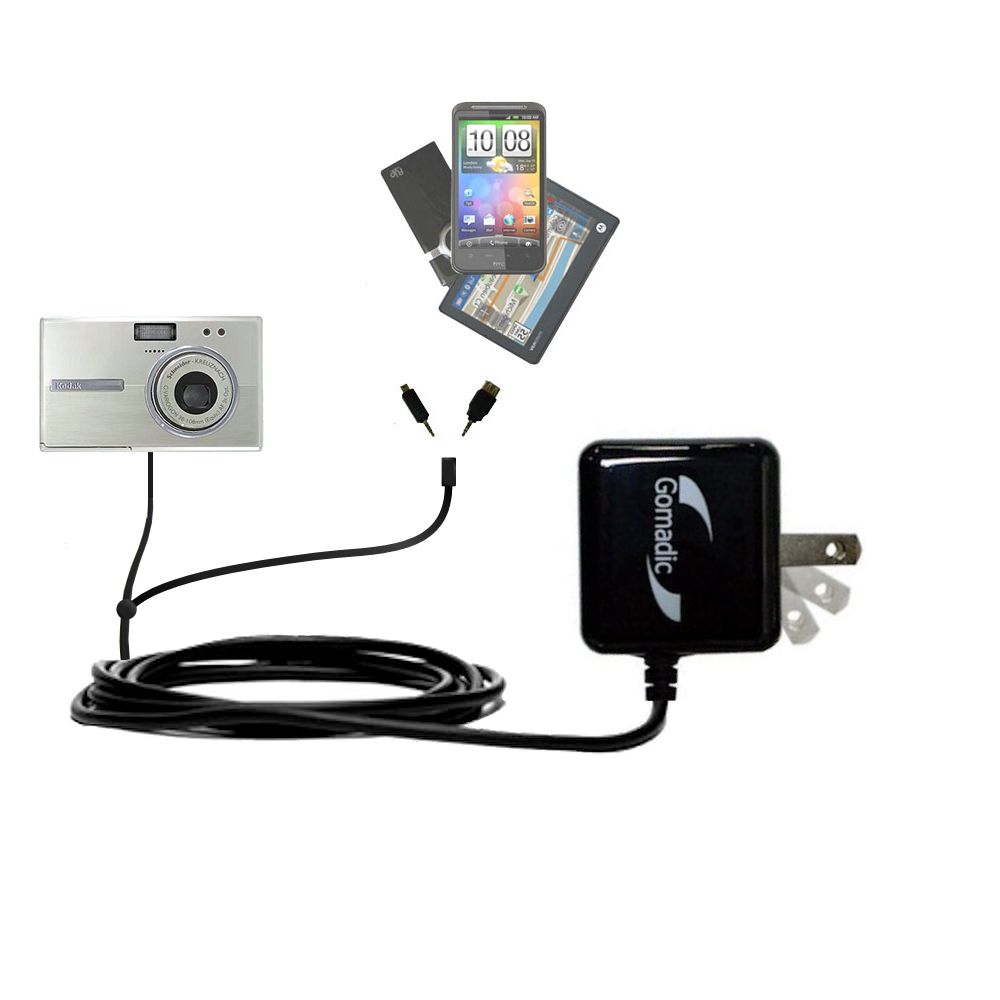 Double Wall Home Charger with tips including compatible with the Kodak EasyShare One 6MP