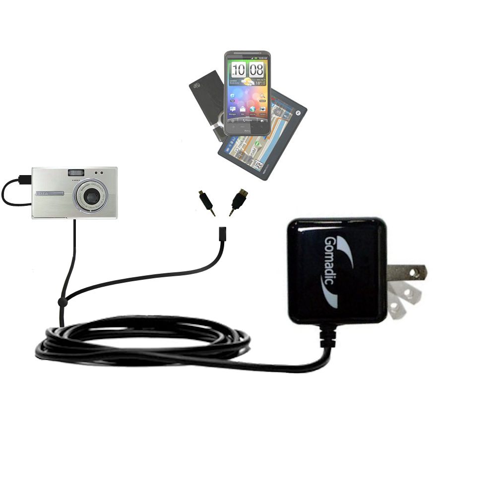 Double Wall Home Charger with tips including compatible with the Kodak Easyshare One
