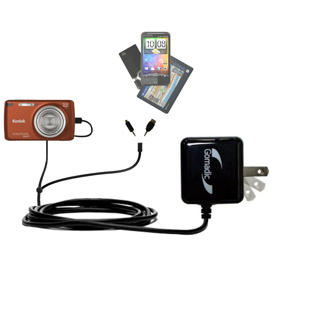 Double Wall Home Charger with tips including compatible with the Kodak EasyShare TOUCH