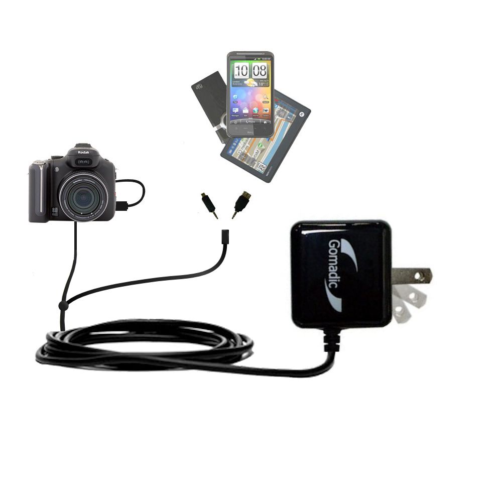 Double Wall Home Charger with tips including compatible with the Kodak P880