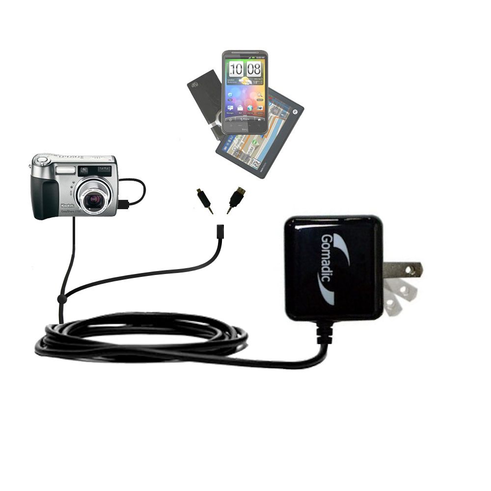 Double Wall Home Charger with tips including compatible with the Kodak Z730