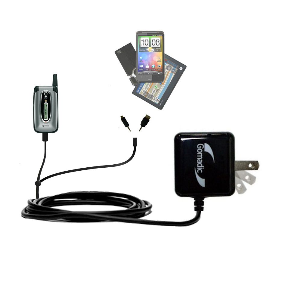Double Wall Home Charger with tips including compatible with the Kyocera Candid