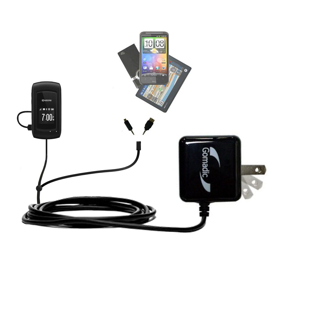 Double Wall Home Charger with tips including compatible with the Kyocera Coast / Kona