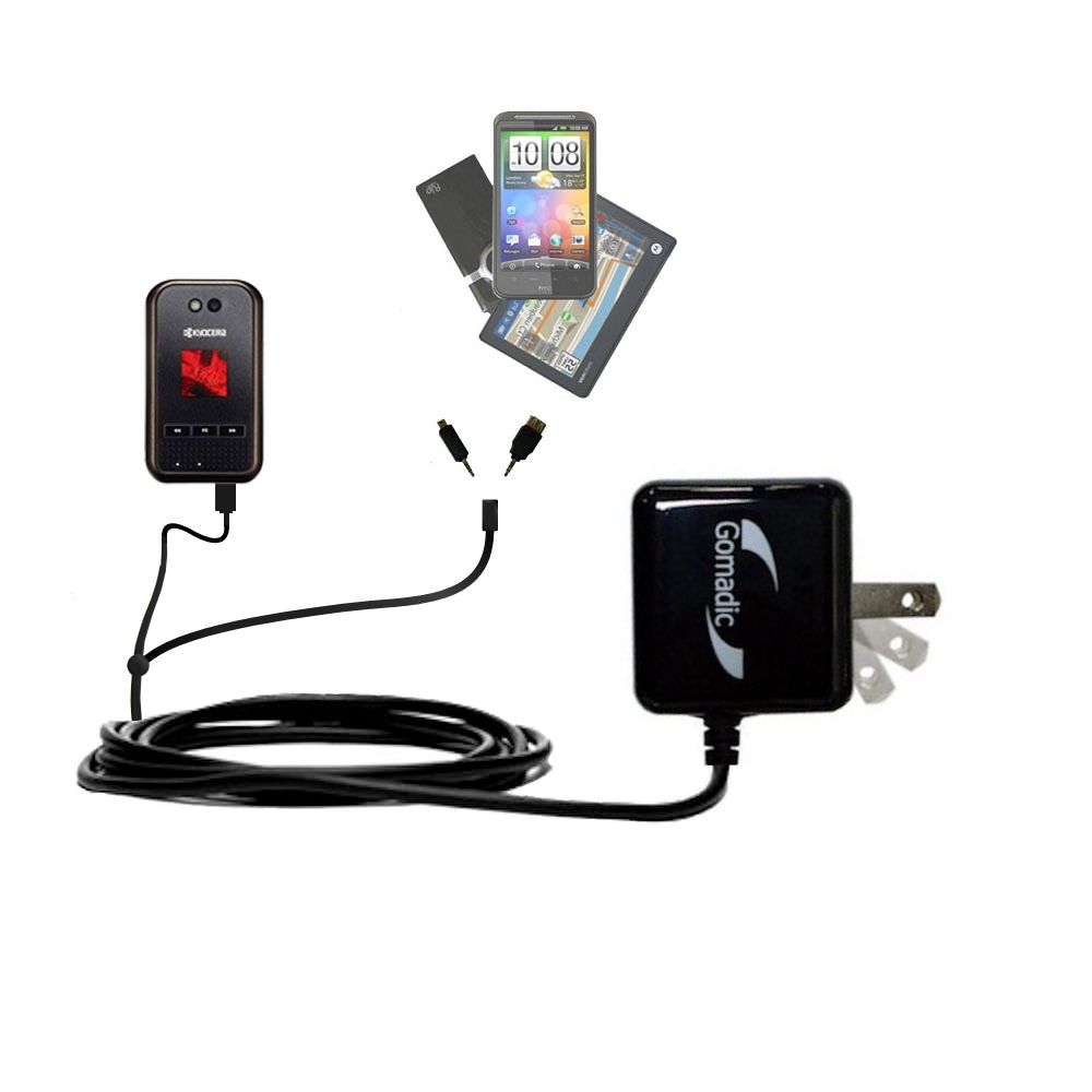 Double Wall Home Charger with tips including compatible with the Kyocera E2000