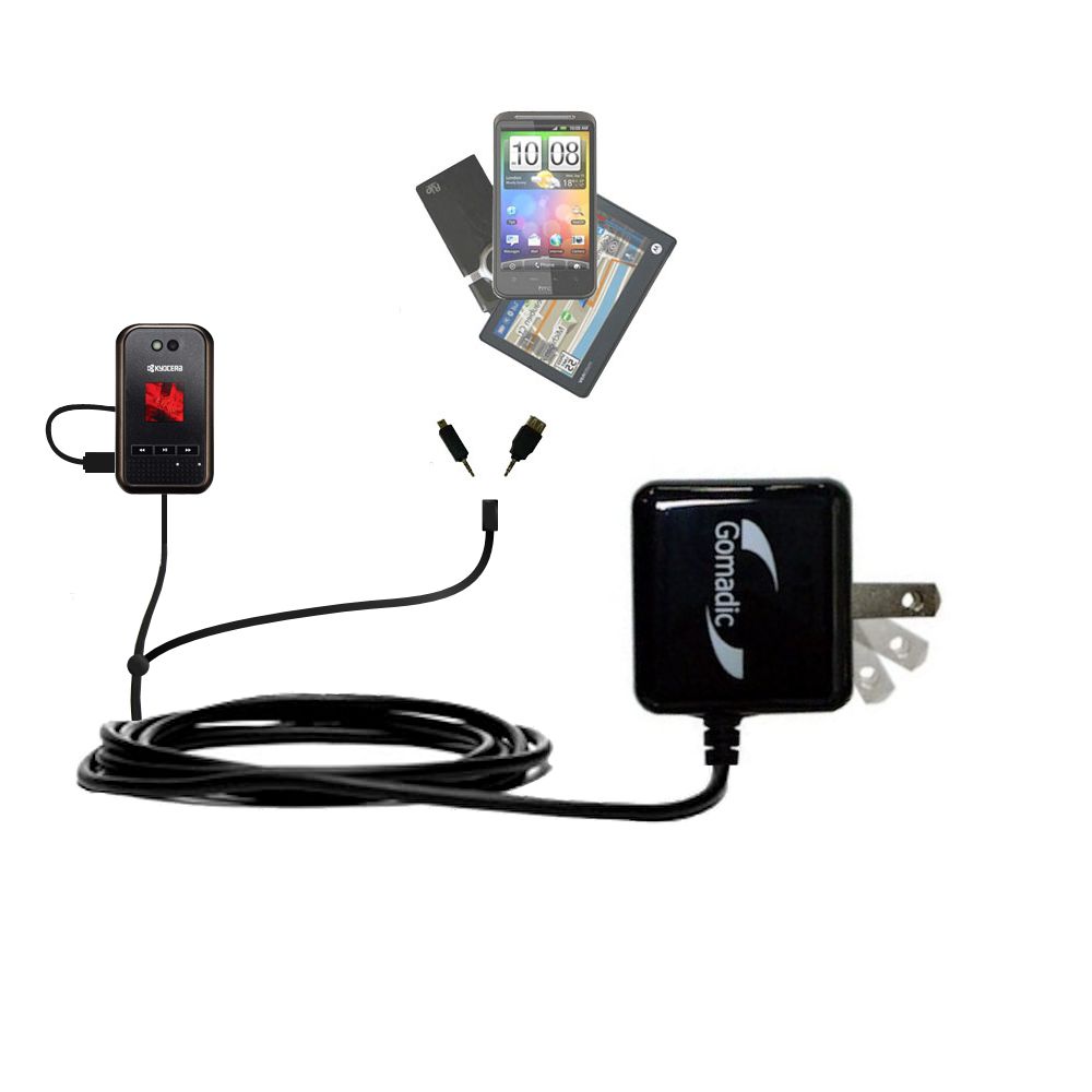 Double Wall Home Charger with tips including compatible with the Kyocera E2000 Tempo