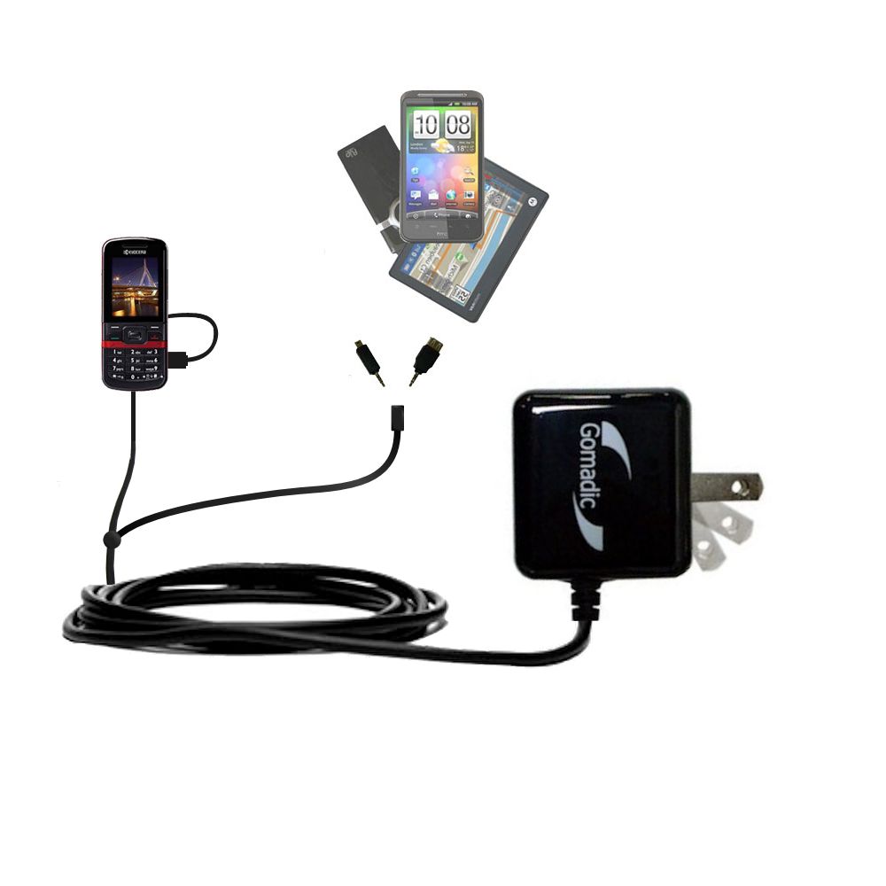 Double Wall Home Charger with tips including compatible with the Kyocera Solo E4000