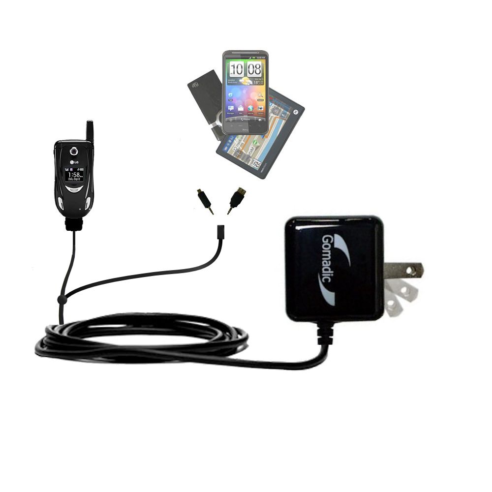 Double Wall Home Charger with tips including compatible with the LG AX490