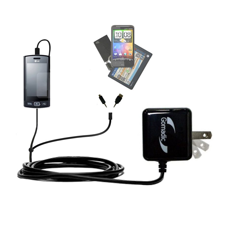 Double Wall Home Charger with tips including compatible with the LG B