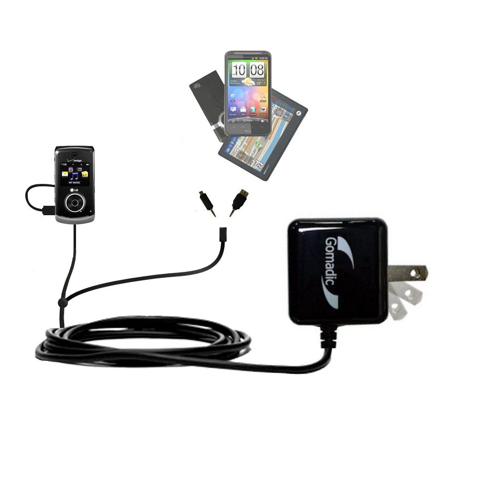Double Wall Home Charger with tips including compatible with the LG Chocolate 3
