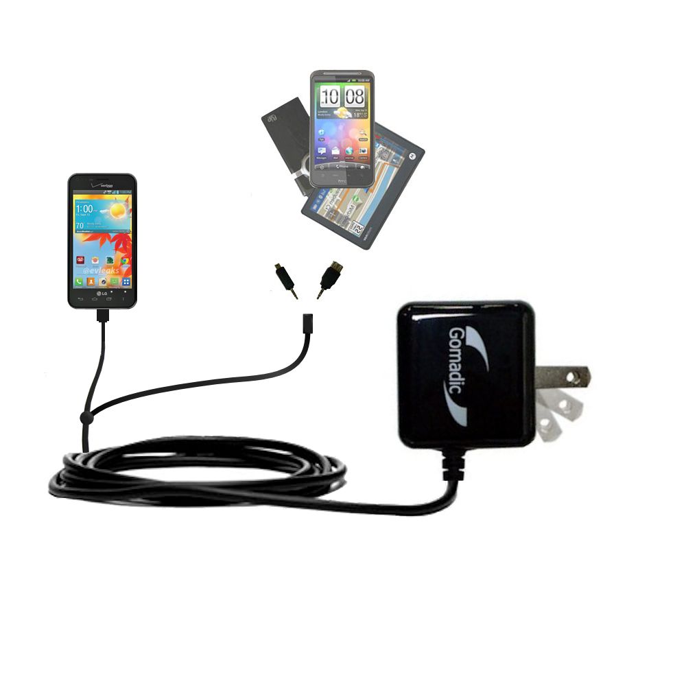 Double Wall Home Charger with tips including compatible with the LG Enact