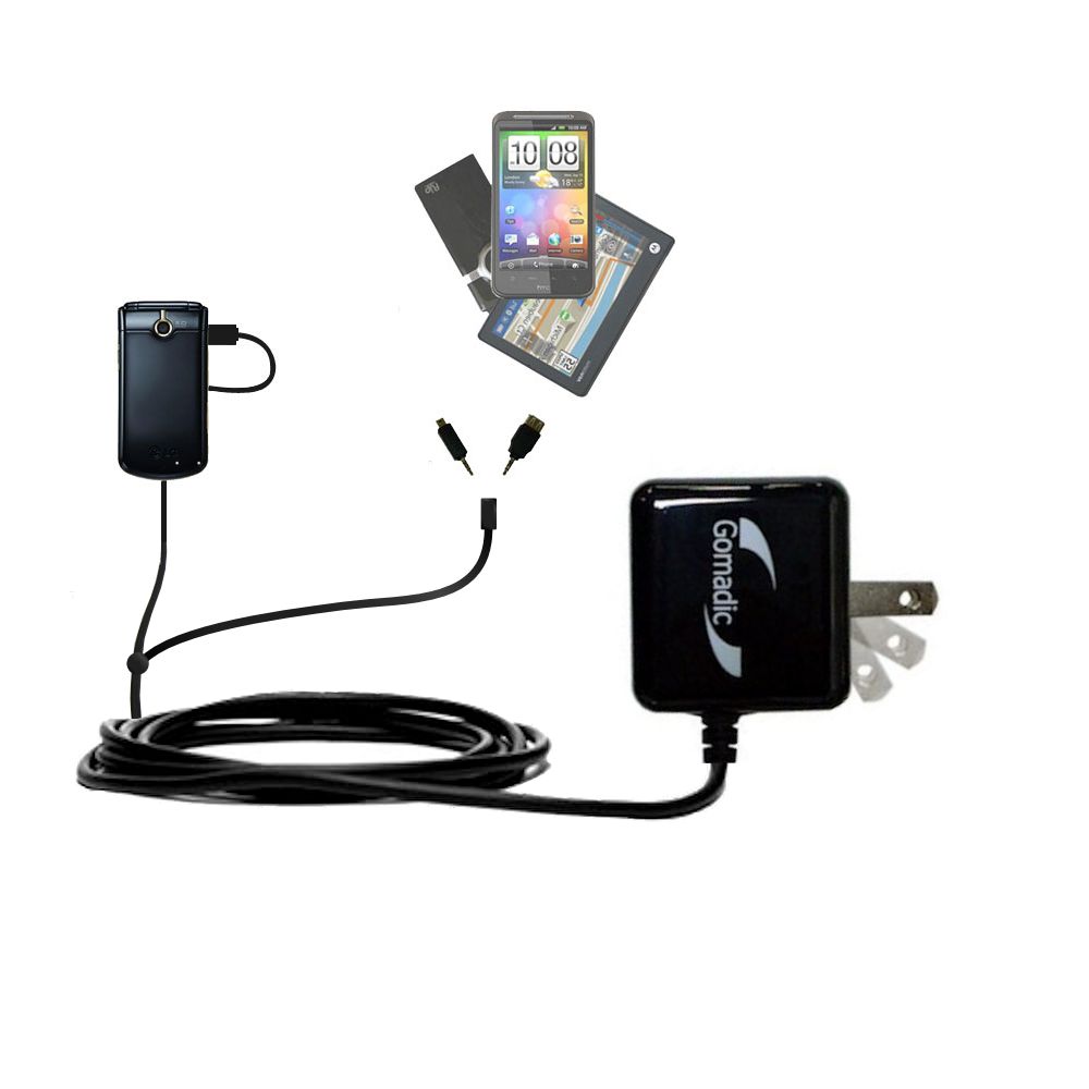 Double Wall Home Charger with tips including compatible with the LG GD350