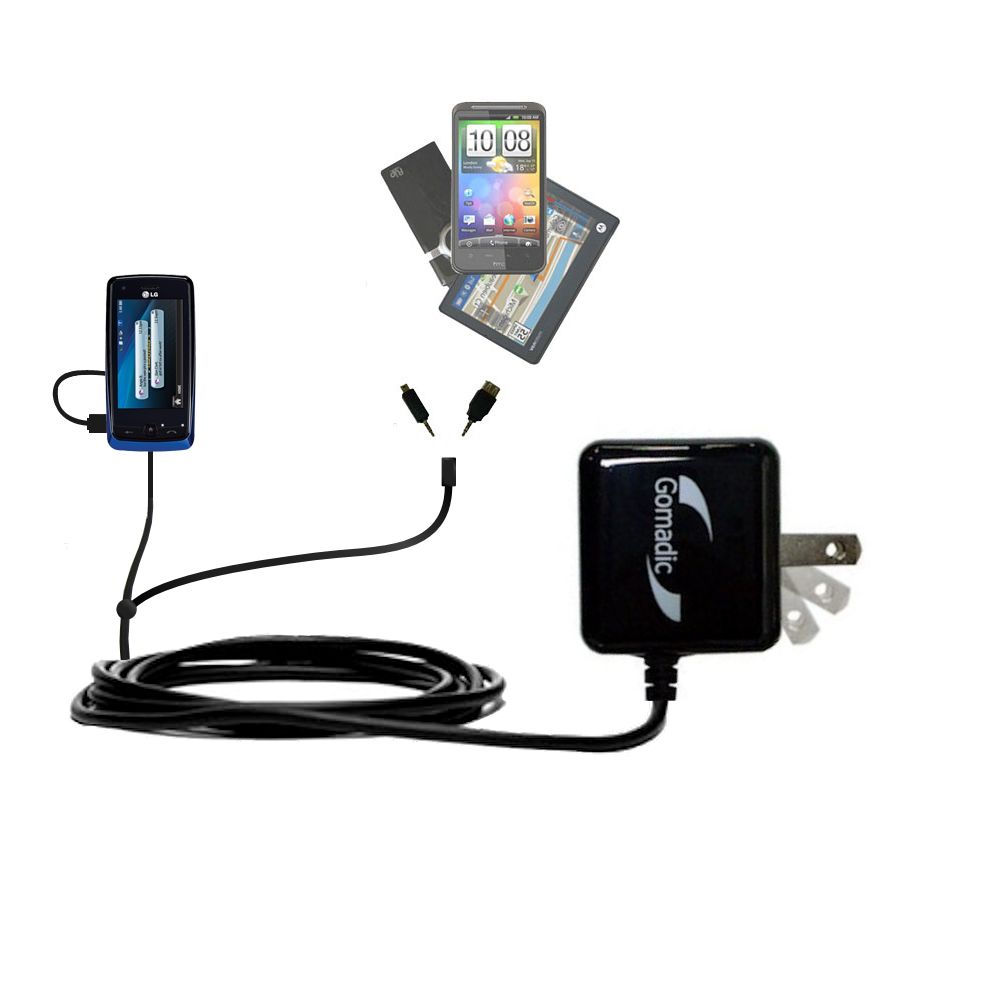 Double Wall Home Charger with tips including compatible with the LG LN510