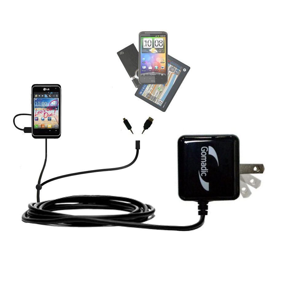 Double Wall Home Charger with tips including compatible with the LG Motion