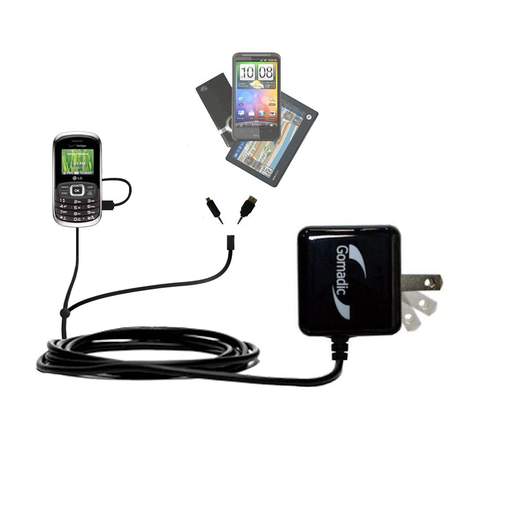 Double Wall Home Charger with tips including compatible with the LG Octane