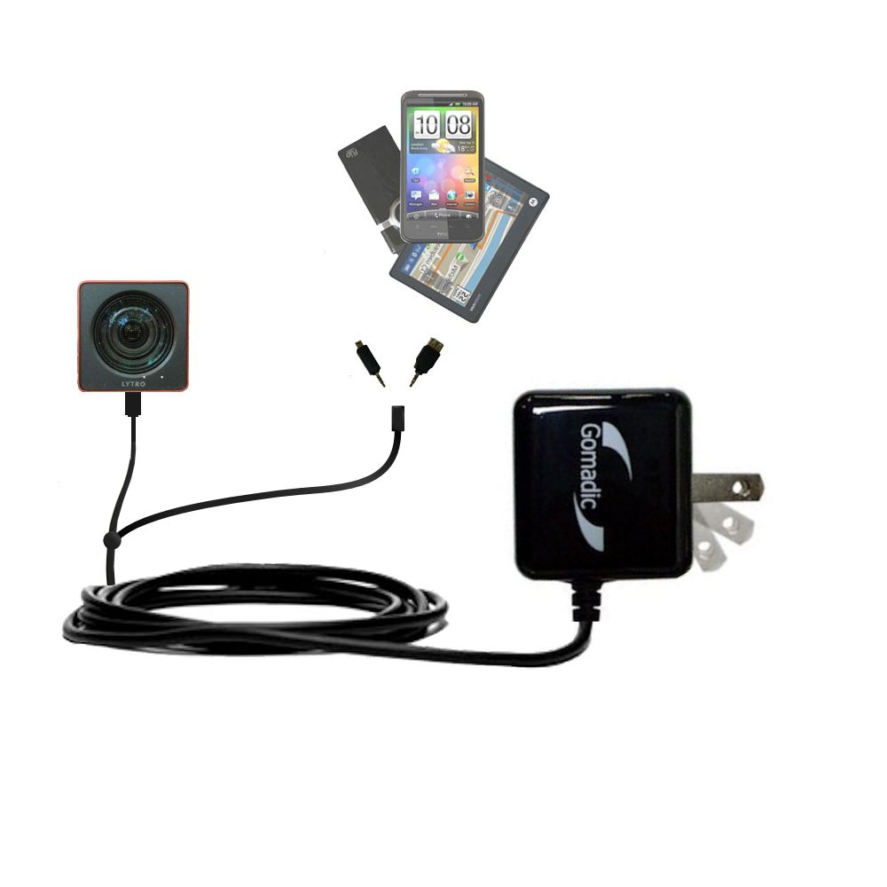 Double Wall Home Charger with tips including compatible with the Lytro Lytro