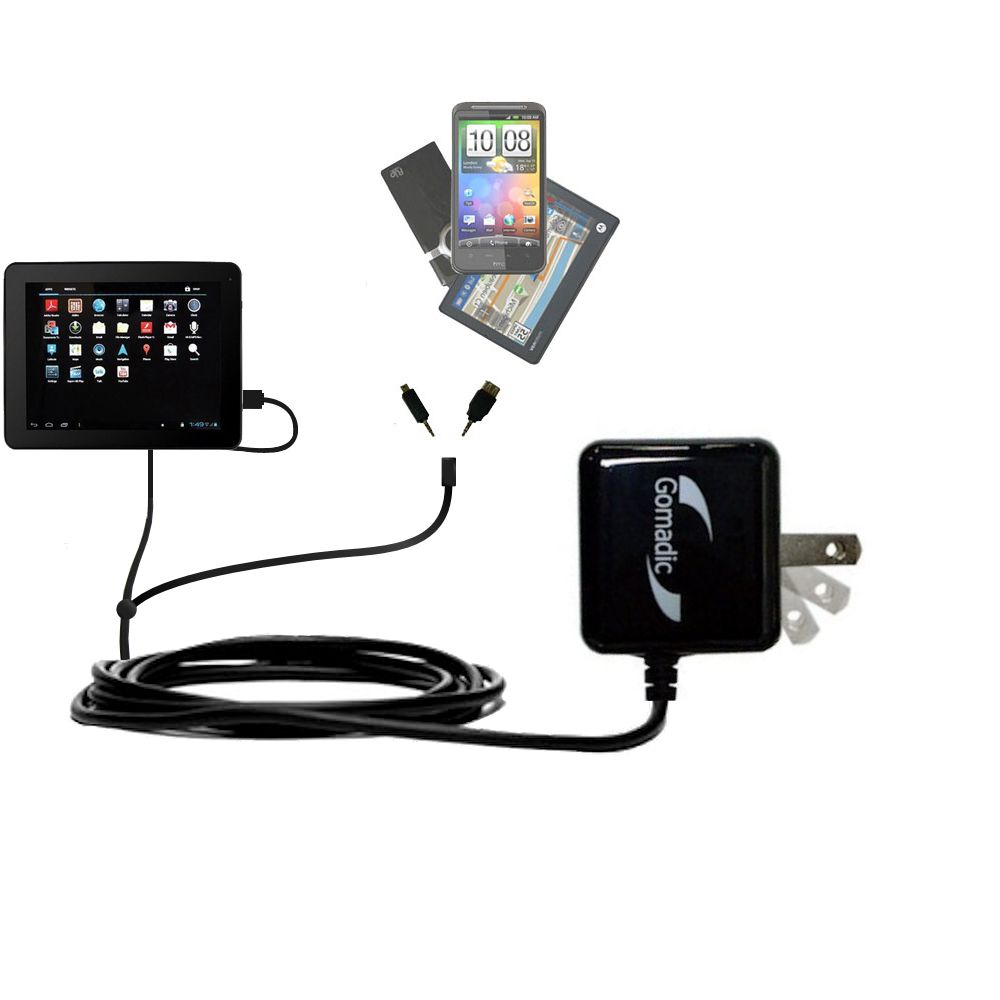 Double Wall Home Charger with tips including compatible with the Mach Speed Stealth Pro 7 / 9.7