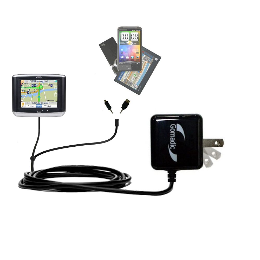 Double Wall Home Charger with tips including compatible with the Magellan Maestro 3100