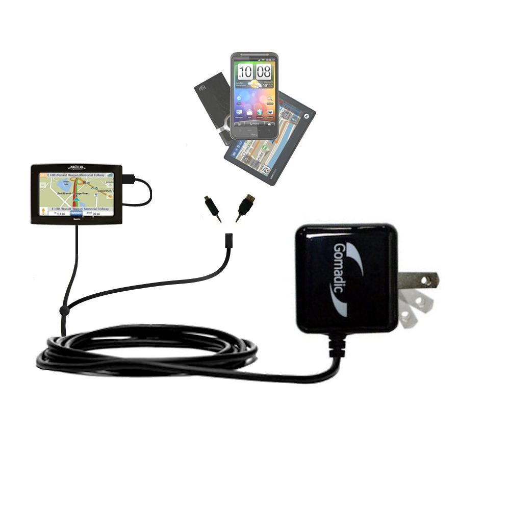 Double Wall Home Charger with tips including compatible with the Magellan Maestro 4220