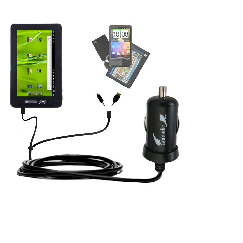 mini Double Car Charger with tips including compatible with the Maylong M-285/ M-290