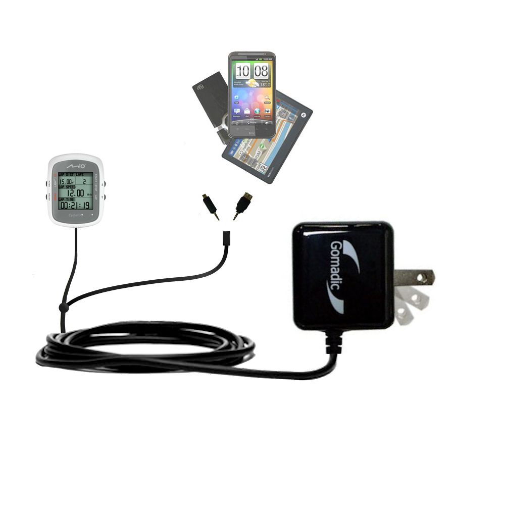 Double Wall Home Charger with tips including compatible with the Mio Cyclo 100