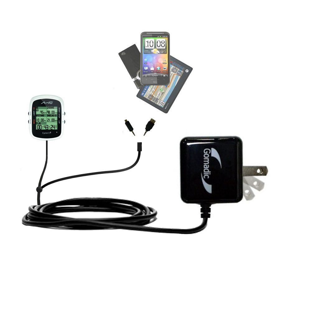 Double Wall Home Charger with tips including compatible with the Mio Cyclo 105 / H HC