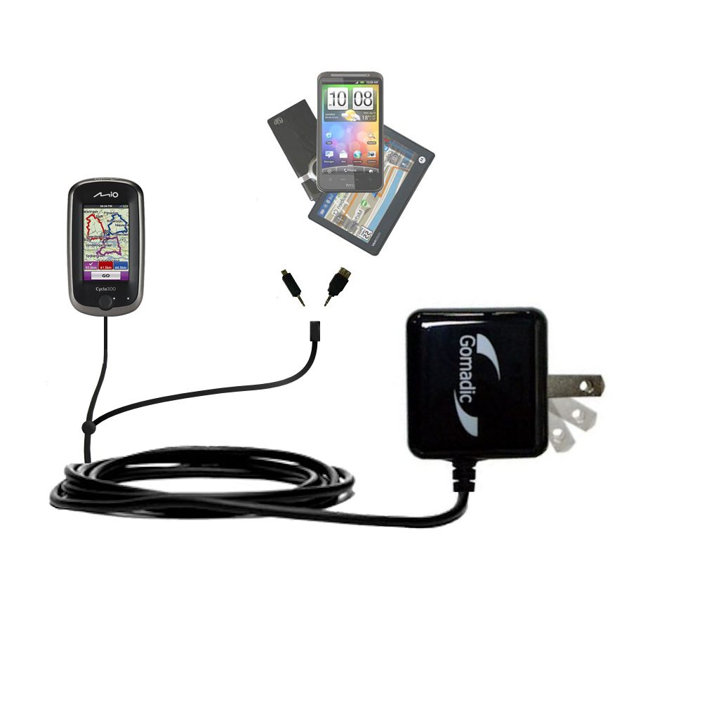 Double Wall Home Charger with tips including compatible with the Mio Cyclo 300