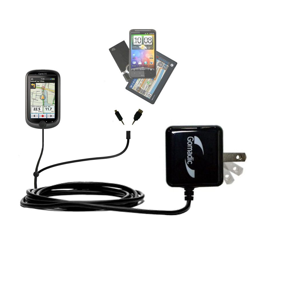 Double Wall Home Charger with tips including compatible with the Mio Cyclo 310 / 315