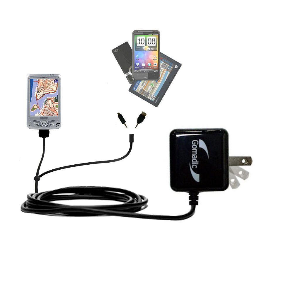 Double Wall Home Charger with tips including compatible with the Mio 168