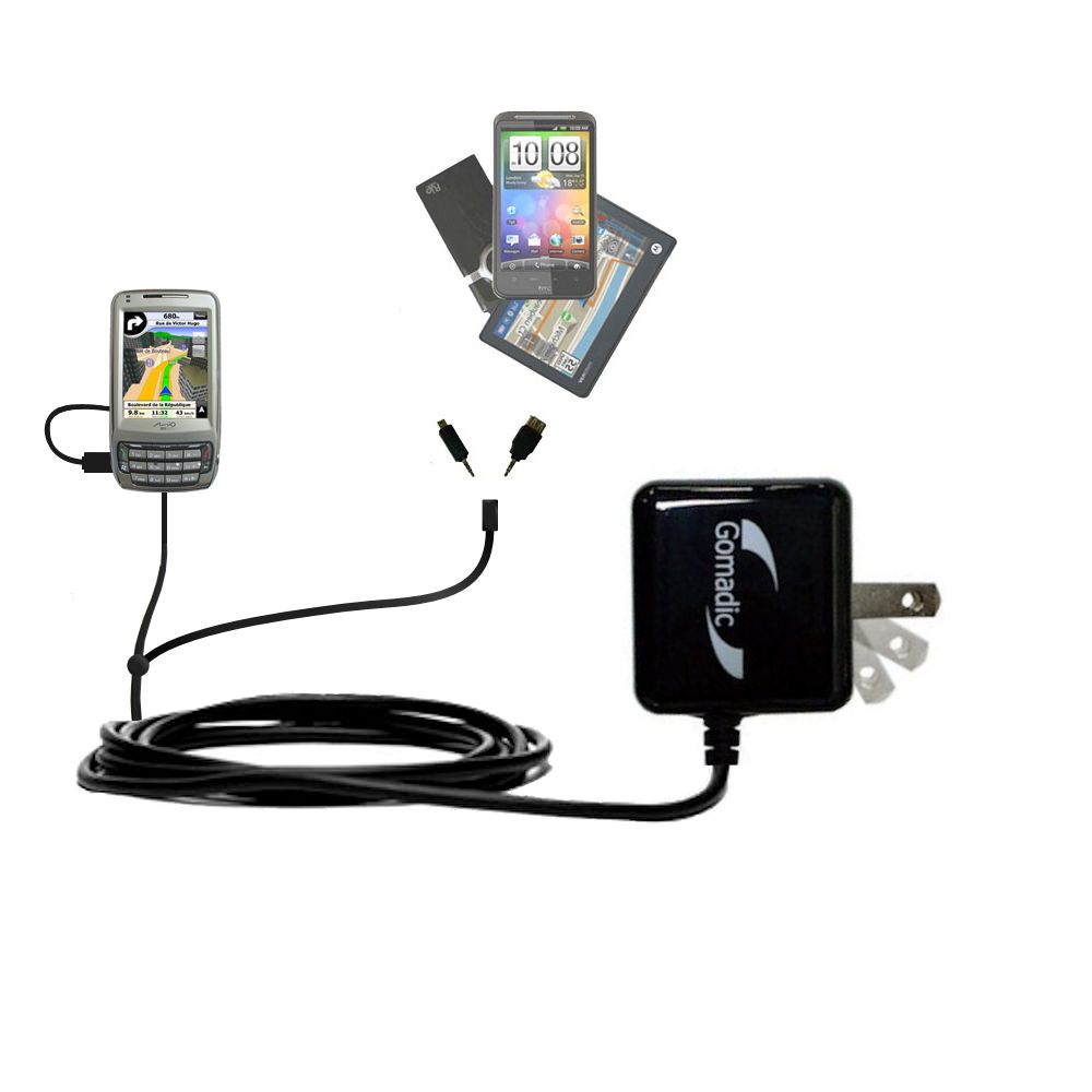 Double Wall Home Charger with tips including compatible with the Mio A702