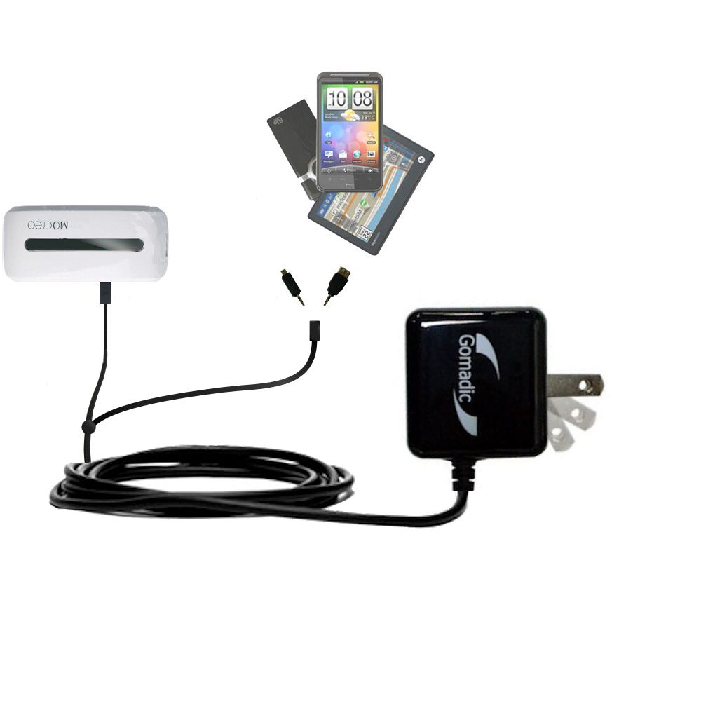 Double Wall Home Charger with tips including compatible with the MOCREO portable router