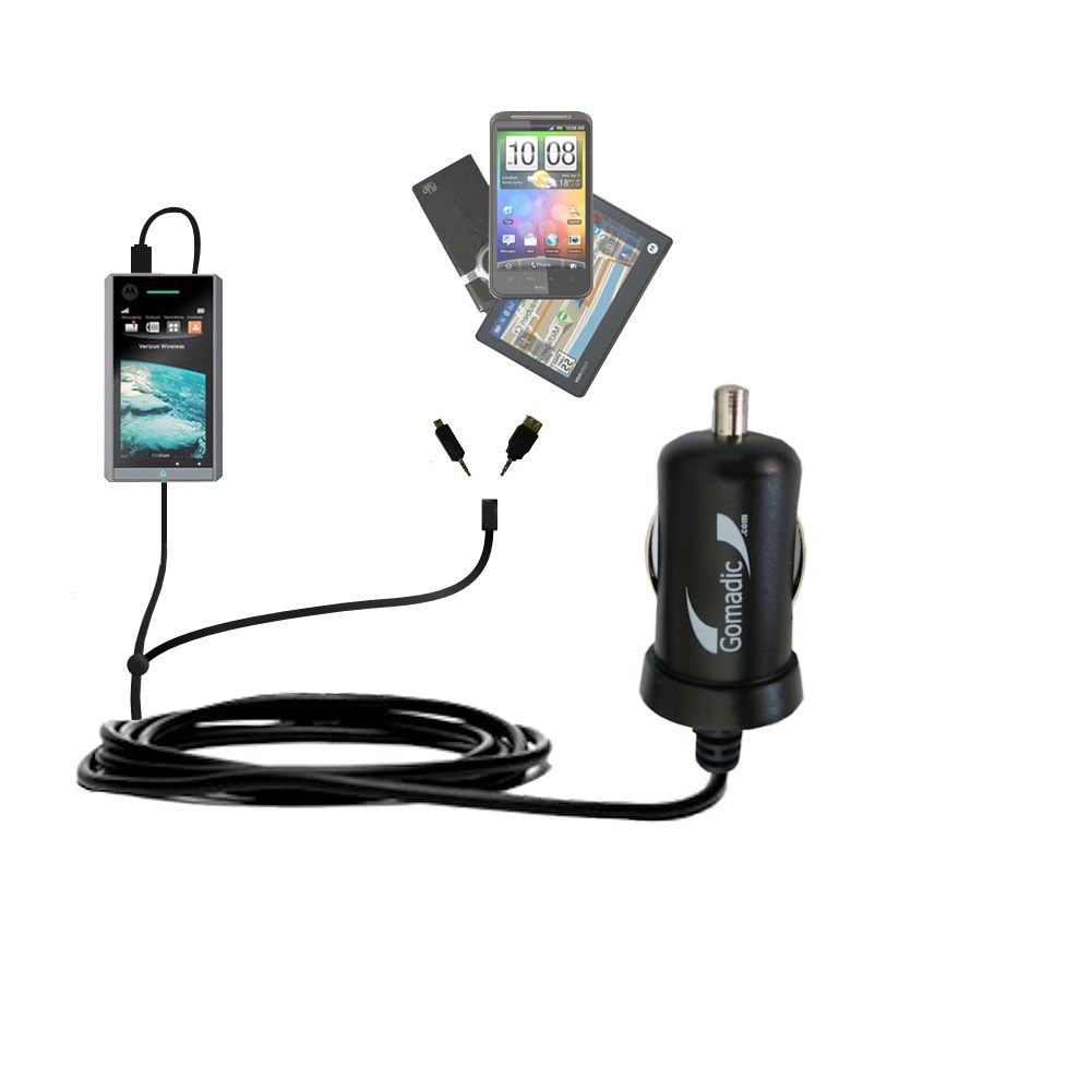 mini Double Car Charger with tips including compatible with the Motorola  Calgary