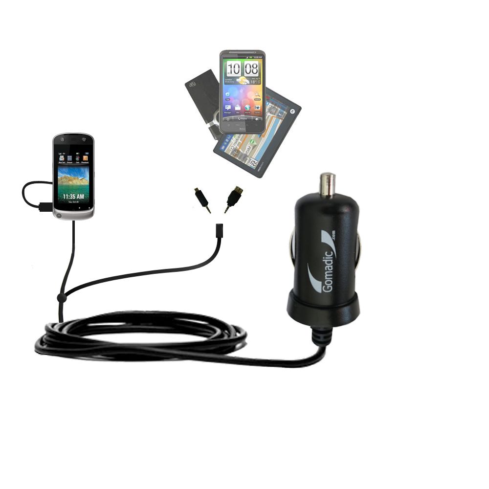 mini Double Car Charger with tips including compatible with the Motorola Crush