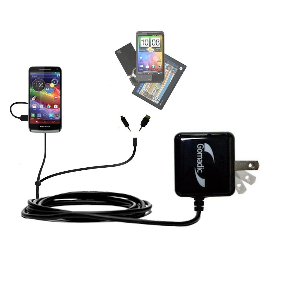 Double Wall Home Charger with tips including compatible with the Motorola Electrify M XT905