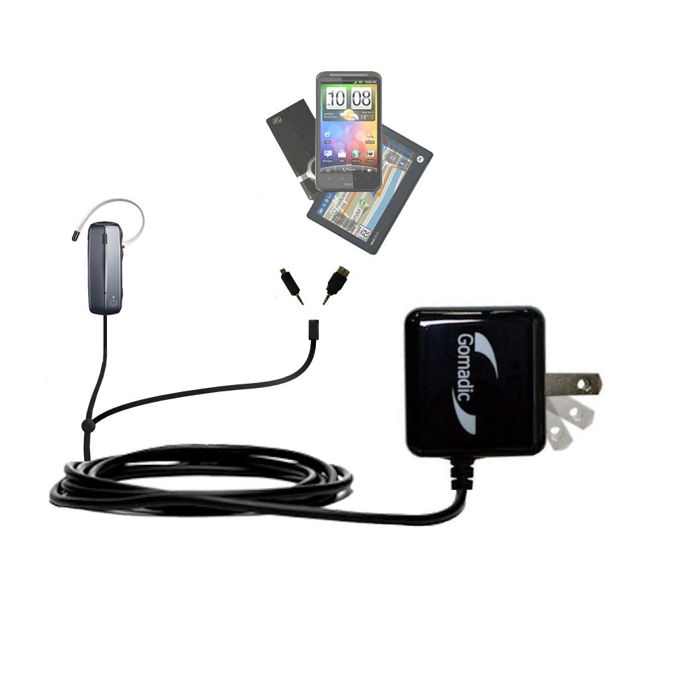 Double Wall Home Charger with tips including compatible with the Motorola FINITI