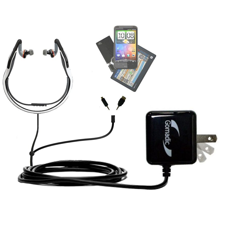 Double Wall Home Charger with tips including compatible with the Motorola S11 Flex